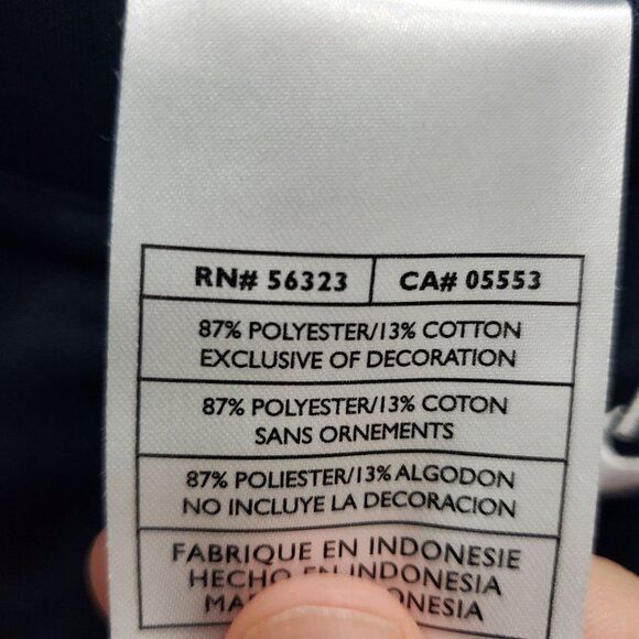 Nike Women's Navy Blue White Stripe Pull On Cropped Leg Athletic Pants S (4-6) - Picture 5 of 6